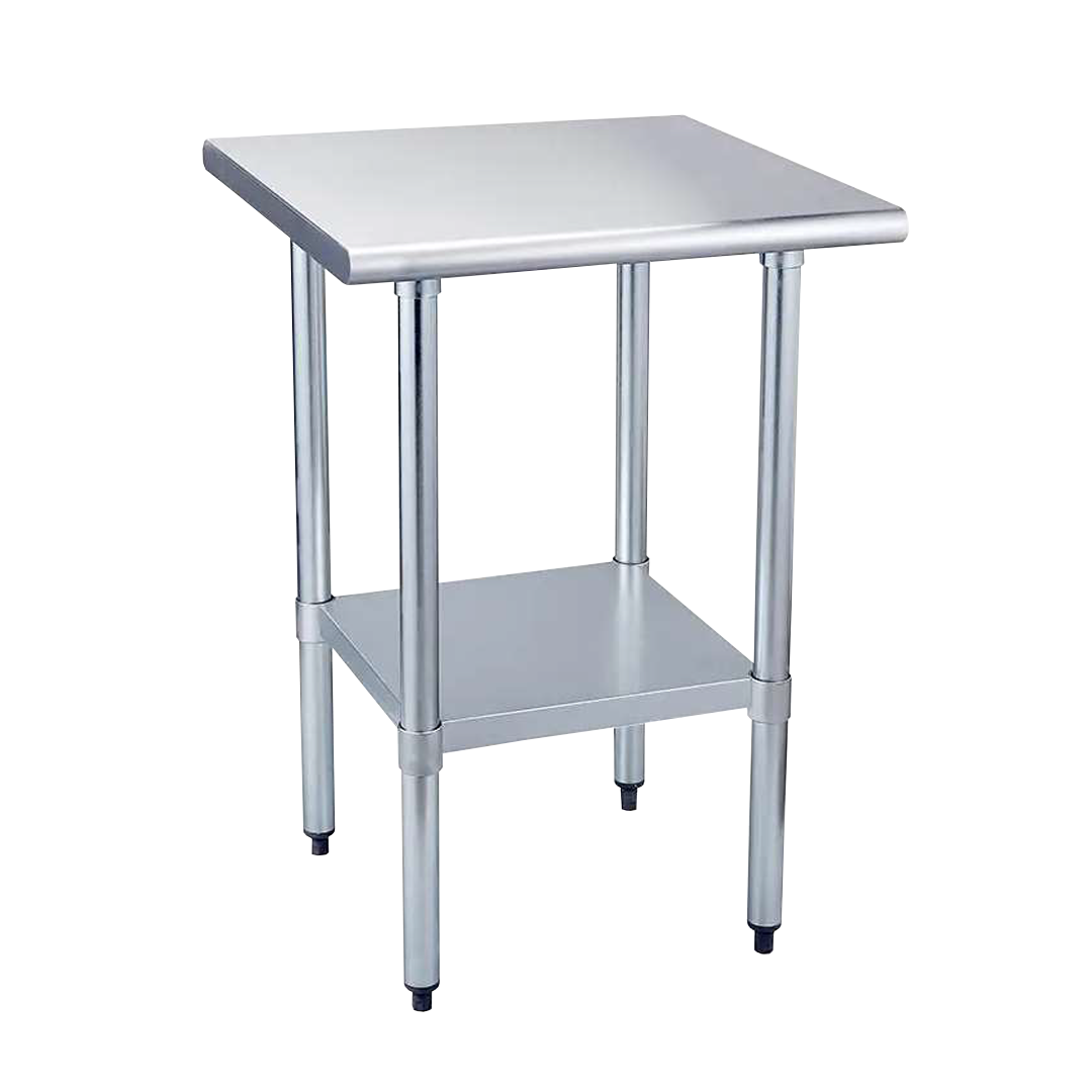MESON CENTRO ITA WT 6060 4 INOX. 60X60x85 CMS, REPISA Y PATAS EN ACERO GALVANIZADO